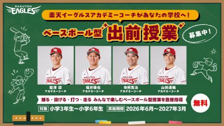 【楽天イーグルス】楽天イーグルスアカデミーコーチに