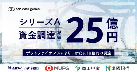 Zen Intelligence、デットファイナンスを実施。シリー