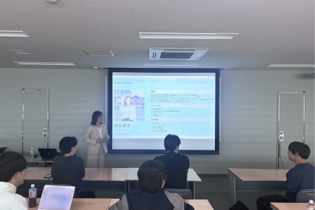 女性経営者・藤井桃子が信州大学工学部で特別講演を実