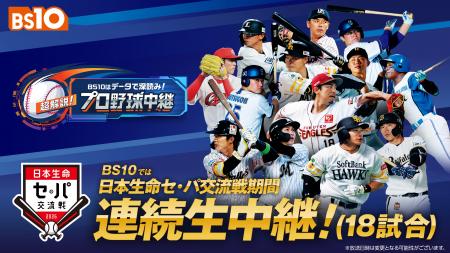 全国無料放送にて「史上初！」「日本生命セ・パ交流戦