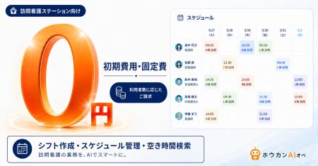 訪問看護向けAIエージェント「ホウカンAIオペ」、新機