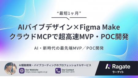 【新サービス】Ragate株式会社、デザイン工程をAIで完
