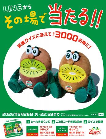 今年最後のチャンス！キウイブラザーズのぬいぐるみが