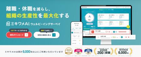 ミキワメAI ウェルビーイングサーベイ、最高位を受賞─