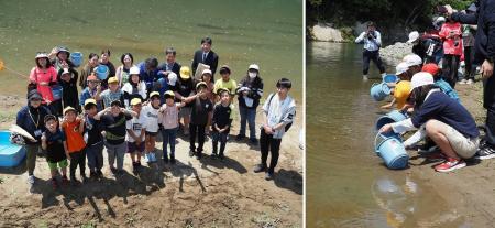 【取材可能】地元小学生による稚鮎（ちあゆ）放流を実