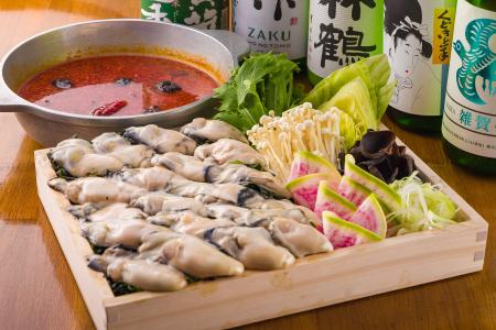 生で食べられる牡蠣を贅沢にしゃぶしゃぶ！選べるスー