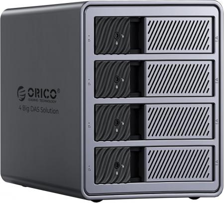 ORICO、最大88TBに対応する4ベイ・アルミ製HDDケース
