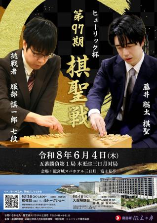 ヒューリック杯第９７期棋聖戦五番勝負第１局６月４日