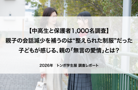 【中高生と保護者1,000名調査】親子の会話減少を補う