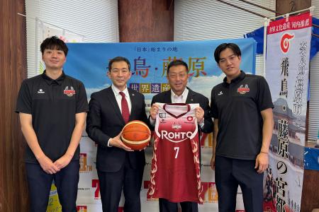 【バンビシャス奈良】亀田忠彦 橿原市長 表敬訪問 【バンビシャス奈良】亀田忠彦 橿原市長 表敬訪問