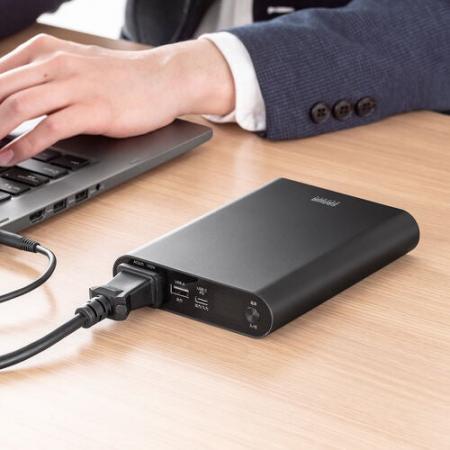 AC65W出力対応！ノートPCも充電できる薄型ポータブル