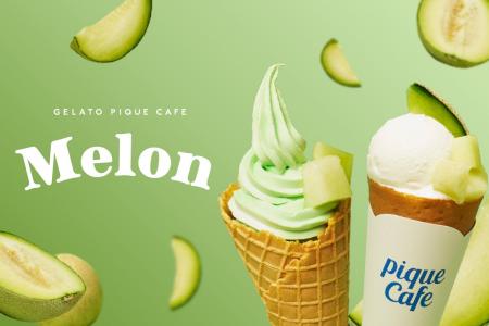 【gelato pique cafe】ジューシーなメロンの贅沢な甘 【gelato pique cafe】ジューシーなメロンの贅沢な甘