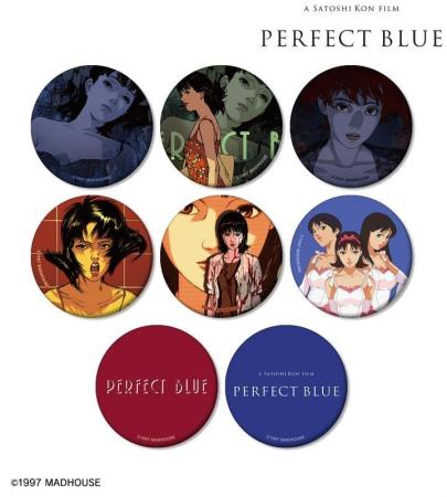 『PERFECT BLUE』のトレーディングマット缶バッジ、ト