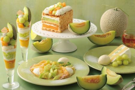 【キハチ カフェ】メロン＆マンゴーの新作パフェなど