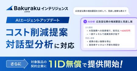 バクラクインテリジェンス、AIエージェント機能をアッ バクラクインテリジェンス、AIエージェント機能をアッ