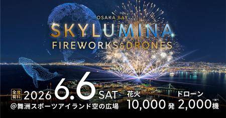 花火1万発×ドローン延べ2,000機が織りなすワイドビュ 花火1万発×ドローン延べ2,000機が織りなすワイドビュ