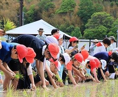 標高約350メートルに位置する高槻市立樫田小学校で一 標高約350メートルに位置する高槻市立樫田小学校で一