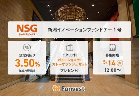 貸付型クラウドファンディング「Funvest」5/14より新