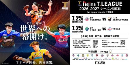 ノジマＴリーグ 2026-2027シーズン　試合開始時間決定