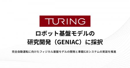 チューリング、ロボット基盤モデルの研究開発(GENIAC チューリング、ロボット基盤モデルの研究開発(GENIAC