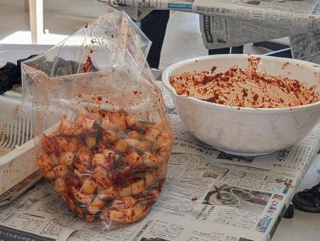 【JAF愛知】大根をまるごと1本使用した、カクテキづく