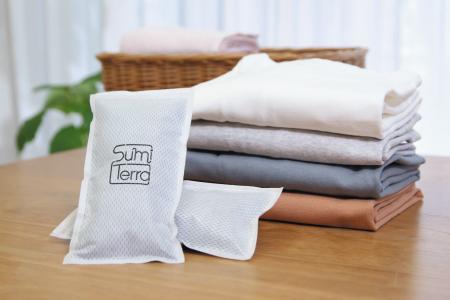 繰り返し使える「衣類の調湿炭」sumiterra(スミテラ)