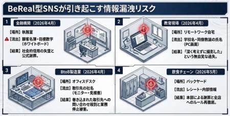 BeRealによる情報漏洩が止まらない、企業が今すぐ取れ