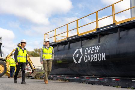 米CREW Carbon社に出資、CO2除去（CDR）ビジネスに関