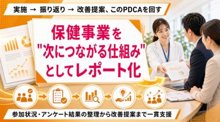 【法人・健保向けレポート化支援】保健事業を“やって