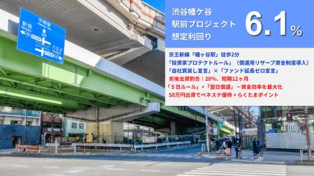 【新ファンド公開！】『らくたま42号（渋谷幡ヶ谷駅前