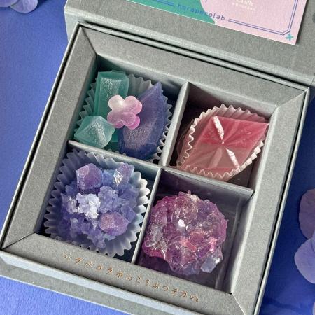 紫陽花と宝石のきらめきを閉じ込めた初夏の限定スイー