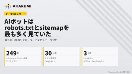 【AKARUMI INSGIHTS】AIボットは「robots.txt」と「si 【AKARUMI INSGIHTS】AIボットは「robots.txt」と「si