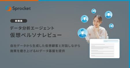 Sprocket、データ分析エージェントに「仮想ペルソナレ Sprocket、データ分析エージェントに「仮想ペルソナレ