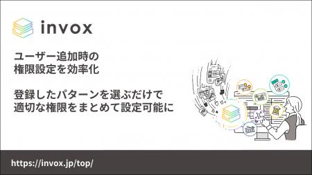 invoxシリーズ、あらかじめ登録した権限パターンを適 invoxシリーズ、あらかじめ登録した権限パターンを適