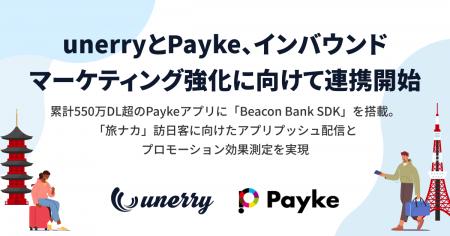 unerryとPayke、インバウンドマーケティング強化に向