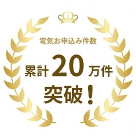 電気お申込み件数　累計２０万件突破について