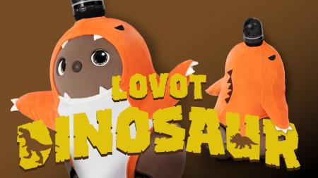 がぶっ！と愛らしい『LOVOT』×恐竜の新作ウェアが登場