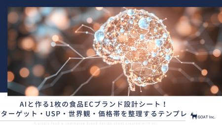 AIと作る1枚の食品ECブランド設計シート!ターゲット AIと作る1枚の食品ECブランド設計シート!ターゲット