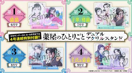 「月刊サンデーGX」6月号から4号連続で『薬屋のひとり