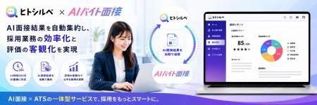 アルバイト採用を自動化する「AIバイト面接 」、採用