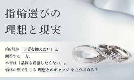 【指輪選びの理想と現実】約6割が「予算を抑えたい」 【指輪選びの理想と現実】約6割が「予算を抑えたい」