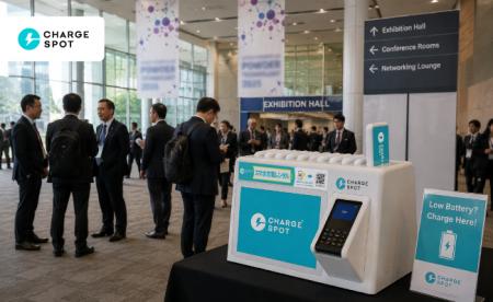 第10回粉体工学世界会議（WCPT10）会場に「CHARGESPOT