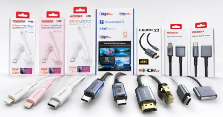 USB-C時代の高性能ケーブル需要に対応。MICRODIA、MFi