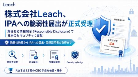 株式会社Leach、IPA(情報処理推進機構)への脆弱性届 株式会社Leach、IPA(情報処理推進機構)への脆弱性届