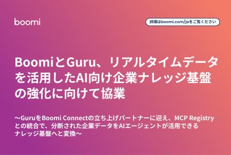BoomiとGuru、リアルタイムデータを活用したAI向け企