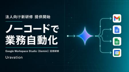 Uravation、法人向け「Google Workspace Studio(Gemi Uravation、法人向け「Google Workspace Studio(Gemi