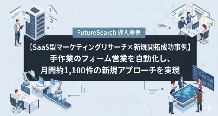【SaaS型マーケティングリサーチ×新規開拓成功事例】 【SaaS型マーケティングリサーチ×新規開拓成功事例】