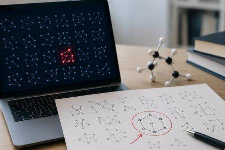 AIが膨大な数学構造を探索する中で、人間研究者が...