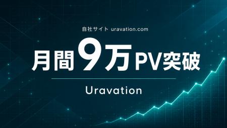 Uravation、自社サイトの月間ページビューが9万を突破 Uravation、自社サイトの月間ページビューが9万を突破