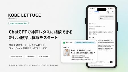 KOBE LETTUCE、ChatGPT内で会話しながらファッション